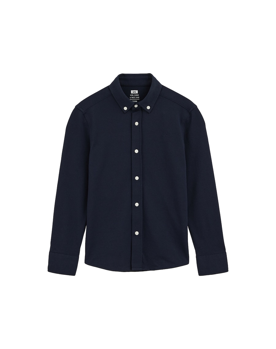 Рубашка на пуговицах классического кроя WE Fashion, темно-синий
Рубашка на пуговицах классического кроя WE Fashion, темно-синий