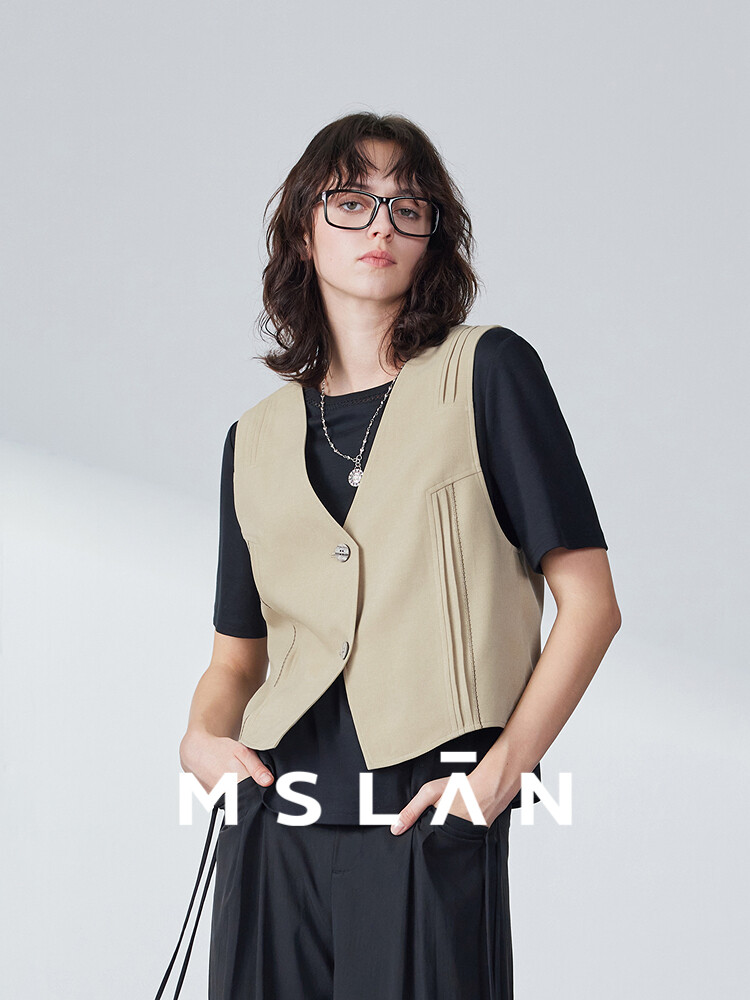 Жилет MSlan в стиле ретро, хаки
Жилет MSlan в стиле ретро, хаки