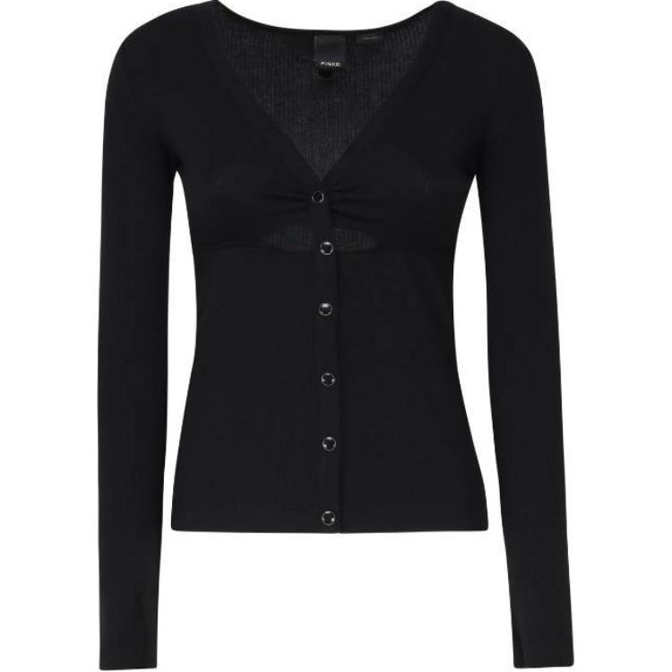 Свитер с v-образным вырезом на пуговицах PINKO, черный
Свитер с v-образным вырезом на пуговицах PINKO, черный