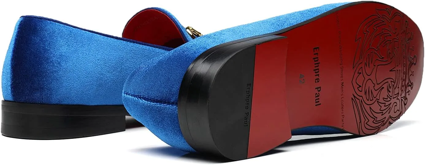 Мужские бархатные лоферы для свадьбы, вечеринки, выпускного бала, встречи выпускников Erphpre Paul, синий
Мужские бархатные лоферы для свадьбы, вечеринки, выпускного бала, встречи выпускников Erphpre Paul, синий