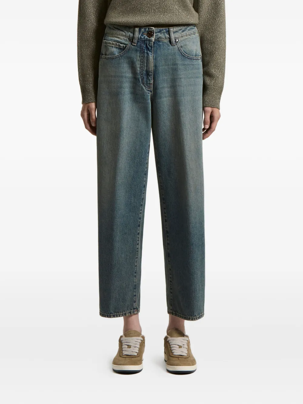 Джинсы с нашивкой-логотипом Peserico, синий
Джинсы с нашивкой-логотипом Peserico, синий