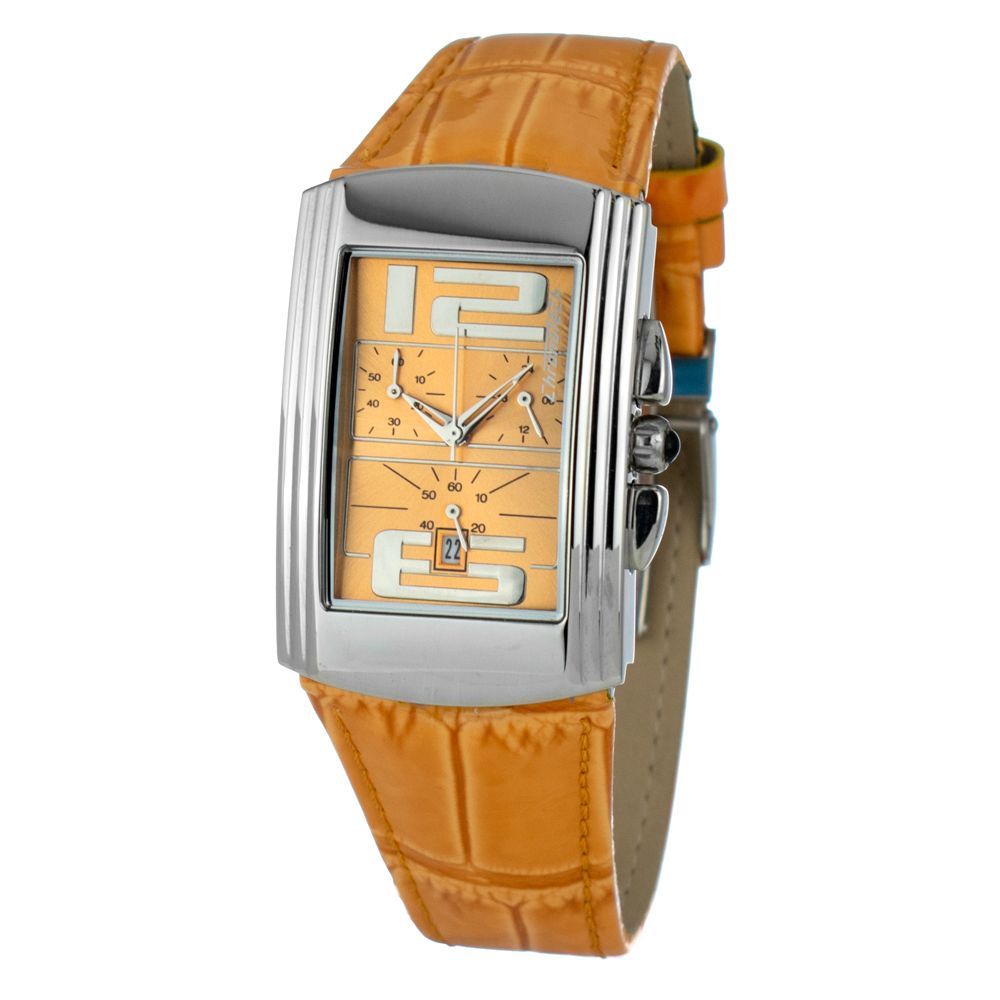 Часы из оранжевой кожи Chronotech
Часы из оранжевой кожи Chronotech