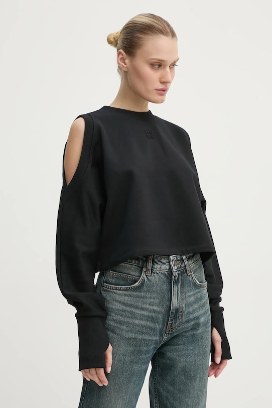 Хлопковая толстовка Hugo, черный
Хлопковая толстовка Hugo, черный