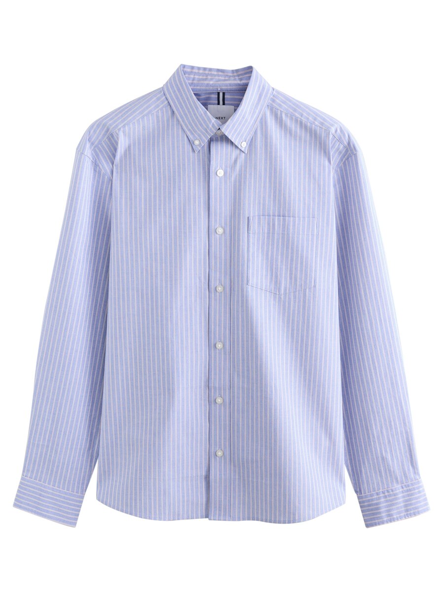 Рубашка на пуговицах классического кроя Next, синий
Рубашка на пуговицах классического кроя Next, синий