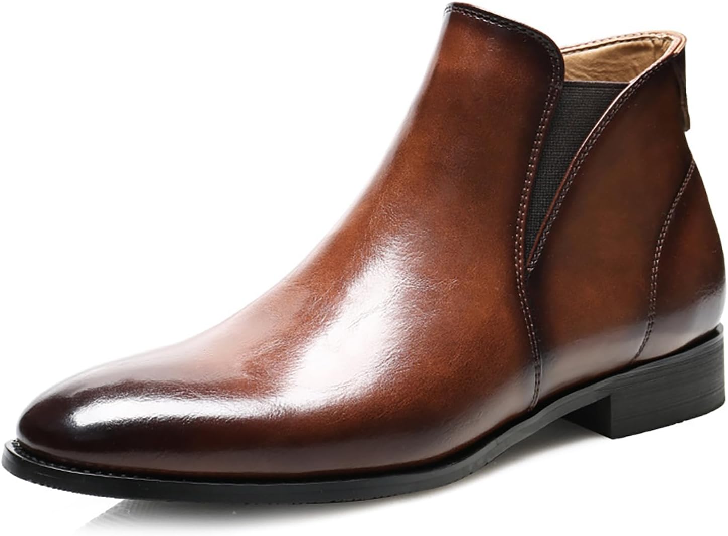 Мужские кожаные челси с низким массивным каблуком, с боковой молнией, удобные повседневные ботинки, оксфорды для работы и бизнеса Siyake, коричневый
Мужские кожаные челси с низким массивным каблуком, с боковой молнией, удобные повседневные ботинки, оксфорды для работы и бизнеса Siyake, коричневый