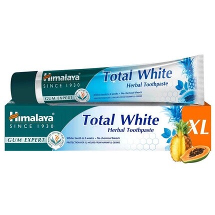 Зубная паста Total White Xl 100 мл - Эффективная отбеливающая формула Himalaya
Зубная паста Total White Xl 100 мл - Эффективная отбеливающая формула Himalaya