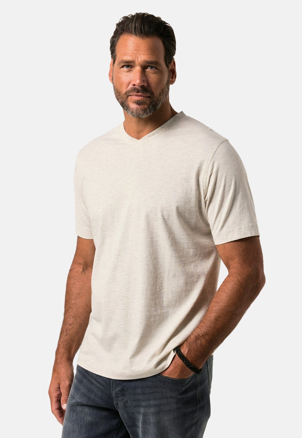 Базовая футболка 2-PACK | V-NECK, HALF-SLEEVE V-SHIRT | BASIC DOUBLE PACK JP1880, кремовый
Базовая футболка 2-PACK | V-NECK, HALF-SLEEVE V-SHIRT | BASIC DOUBLE PACK JP1880, кремовый