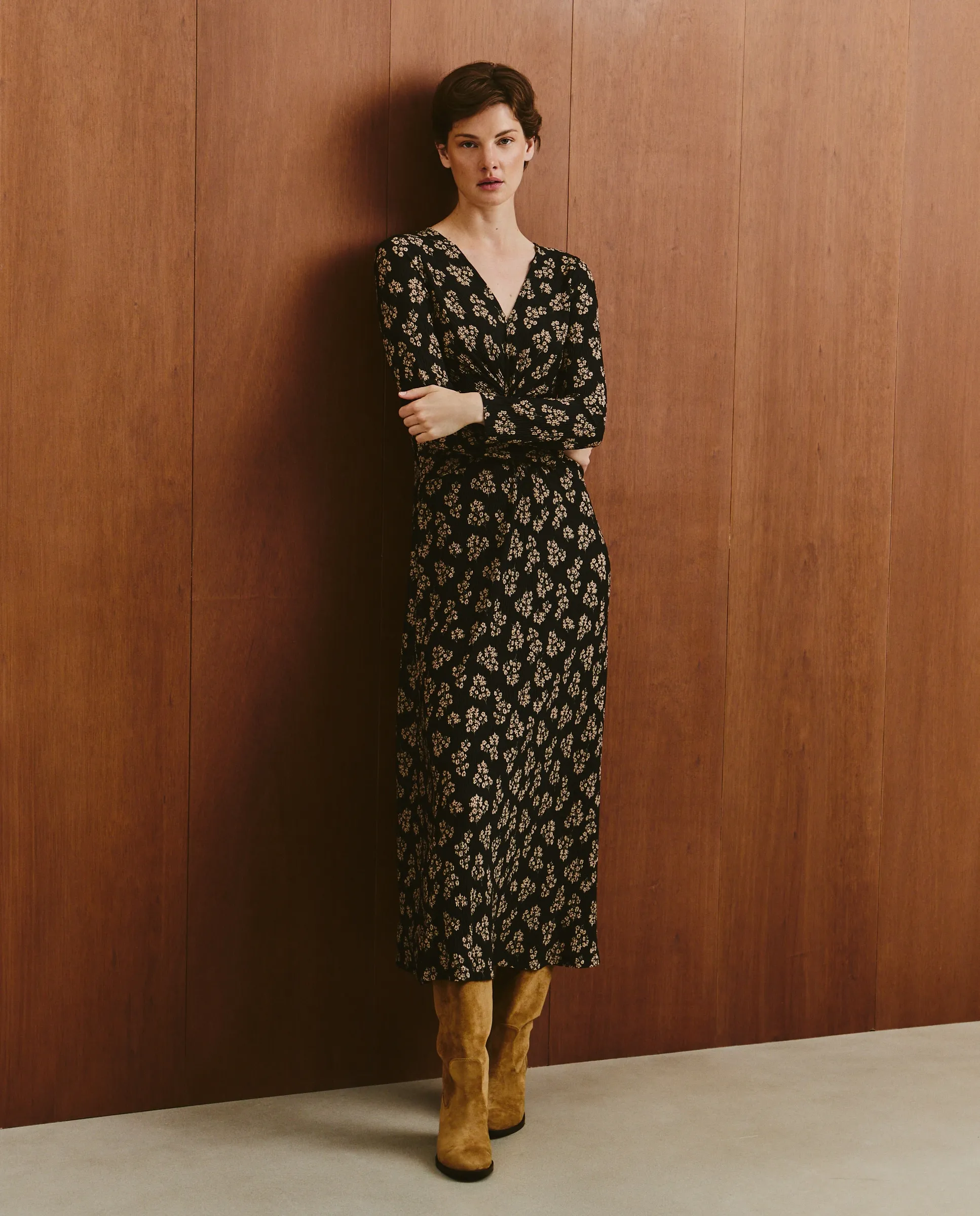 Женское платье из трикотажа с принтом Southern Cotton, черный
Женское платье из трикотажа с принтом Southern Cotton, черный