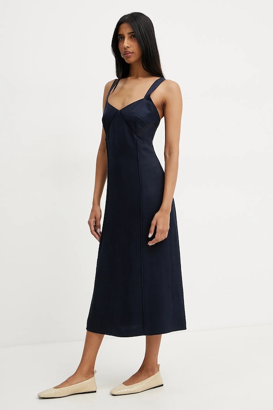 Платье с добавлением льна Boss, темно-синий
Платье с добавлением льна Boss, темно-синий