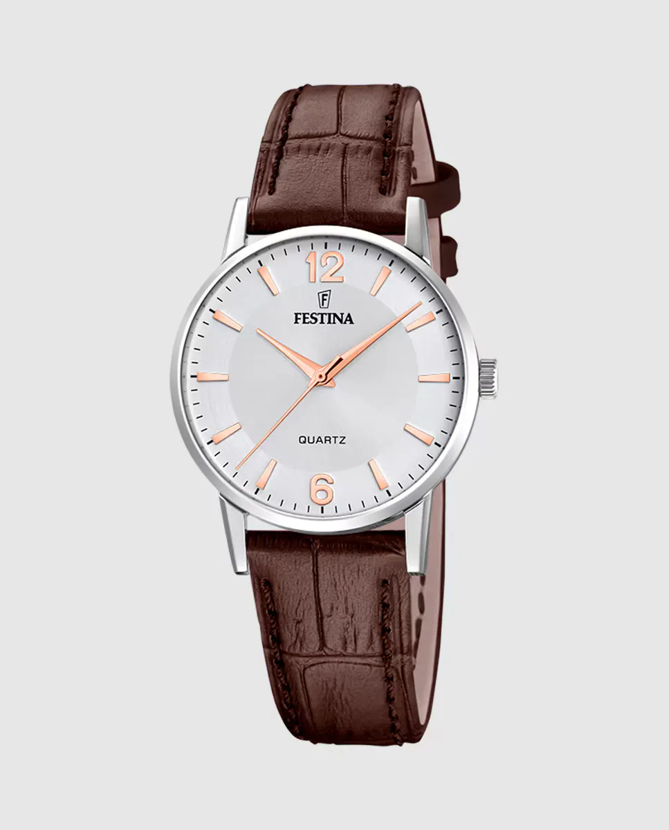 F20691/2 Классика коричневые кожаные женские часы Festina
F20691/2 Классика коричневые кожаные женские часы Festina