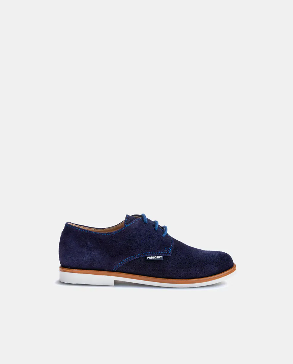 Замшевые туфли для мальчика на шнуровке с гладким верхом Pablosky, темно-синий
Замшевые туфли для мальчика на шнуровке с гладким верхом Pablosky, темно-синий