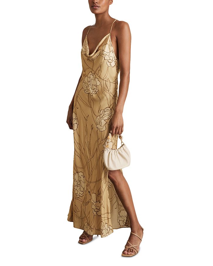 Рошель платье-комбинация с цветочным принтом REISS, золотой
Рошель платье-комбинация с цветочным принтом REISS, золотой