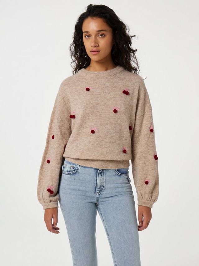 Шерстяной джемпер linda cherry с украшением из вишни Fabienne Chapot, цвет Creme Brulee Melange
Шерстяной джемпер linda cherry с украшением из вишни Fabienne Chapot, цвет Creme Brulee Melange