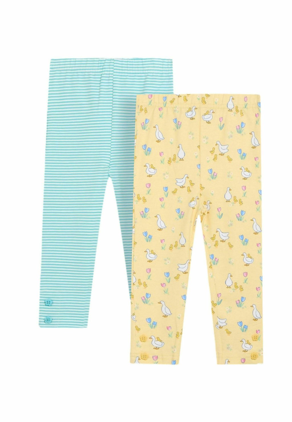 Леггинсы 2 PACK JoJo Maman Bébé, желтый 
Леггинсы 2 PACK JoJo Maman Bébé, желтый