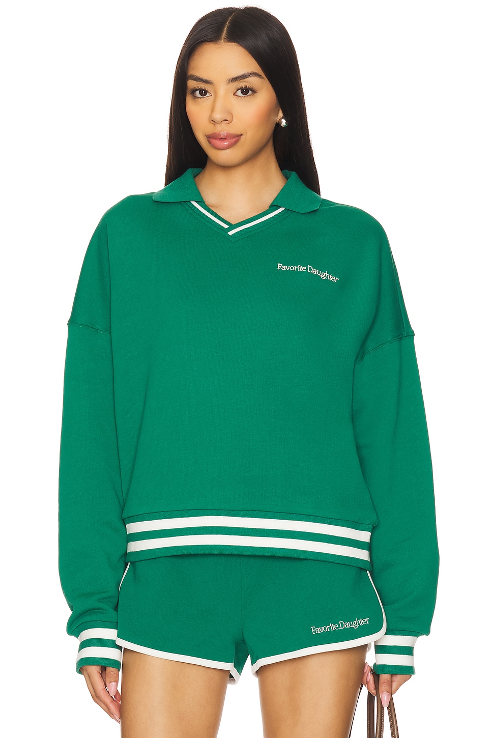 Свитер регби "Айви Лига" Favorite Daughter, emerald
Свитер регби "Айви Лига" Favorite Daughter, emerald