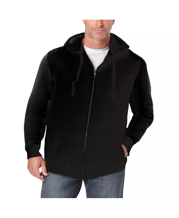 Утепленная толстовка с капюшоном и молнией Big & Tall удлиненного кроя KingSize, черный
Утепленная толстовка с капюшоном и молнией Big & Tall удлиненного кроя KingSize, черный