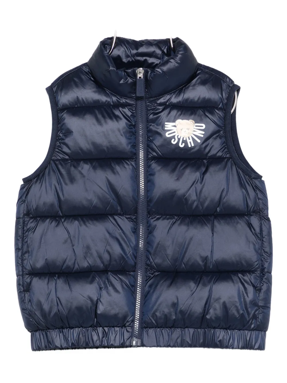 Стеганый жилет с логотипом Moschino Kids, синий
Стеганый жилет с логотипом Moschino Kids, синий