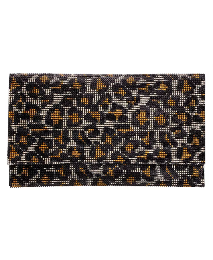 Клатч-конверт с леопардовым принтом и кристаллами Nina, золотой
Клатч-конверт с леопардовым принтом и кристаллами Nina, золотой