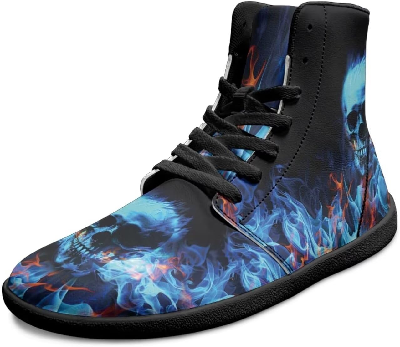 Готические кроссовки с черепом без каблука для мужчин и женщин, высокие повседневные спортивные кроссовки для ходьбы, противоскользящие, с нулевым перепадом, модные кеды Chririnla, Fire Flame Skull
Готические кроссовки с черепом без каблука для мужчин и женщин, высокие повседневные спортивные кроссовки для ходьбы, противоскользящие, с нулевым перепадом, модные кеды Chririnla, Fire Flame Skull