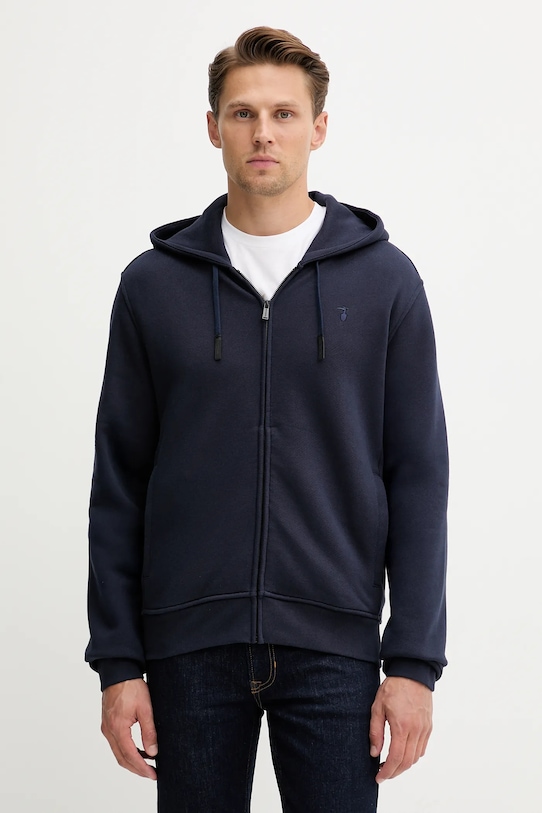 Хлопковая толстовка Trussardi, темно-синий
Хлопковая толстовка Trussardi, темно-синий