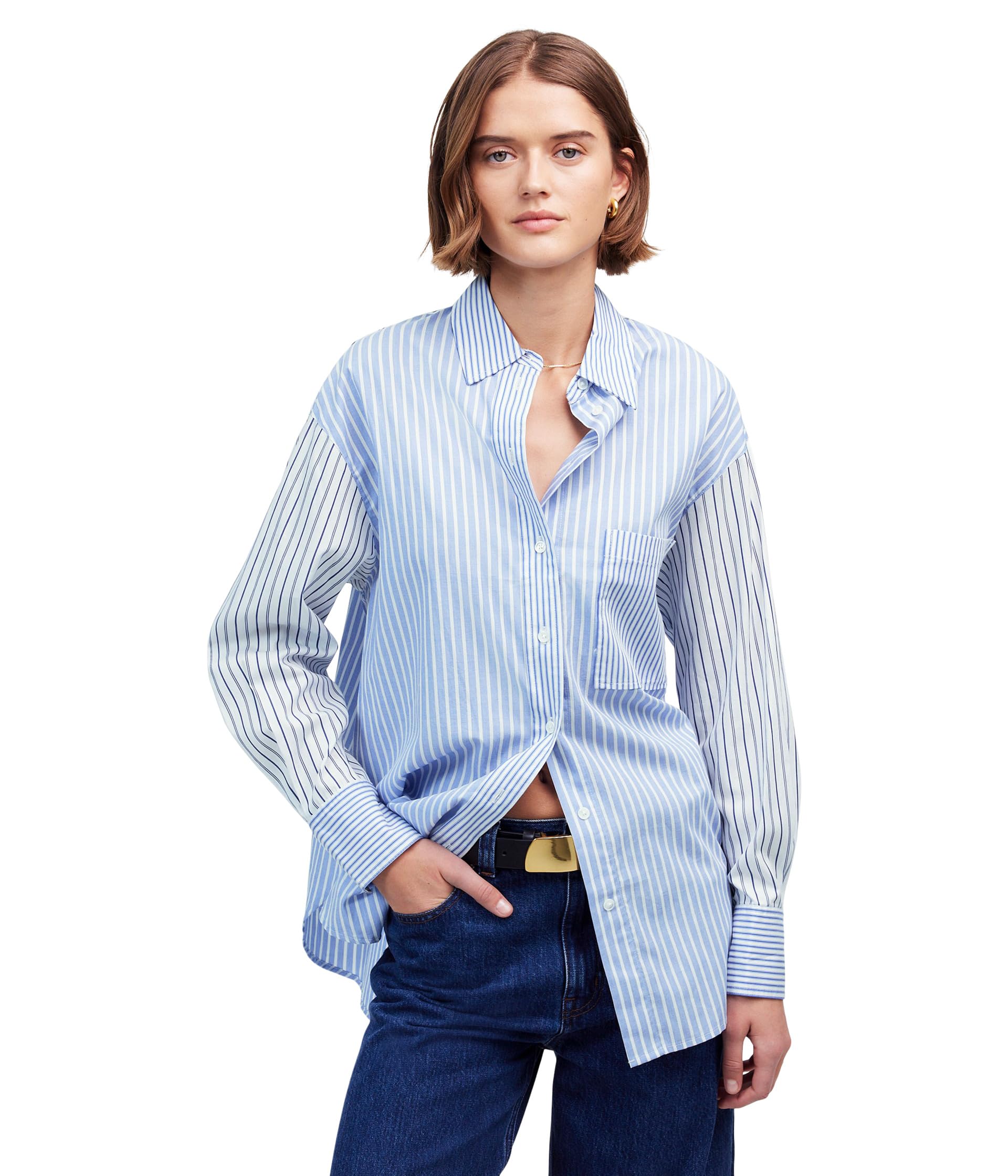 Рубашка Madewell Big Shirt - Double Weave Stripe Chambray, цвет Light Blue And White Stripe
Рубашка Madewell Big Shirt - Double Weave Stripe Chambray, цвет Light Blue And White Stripe