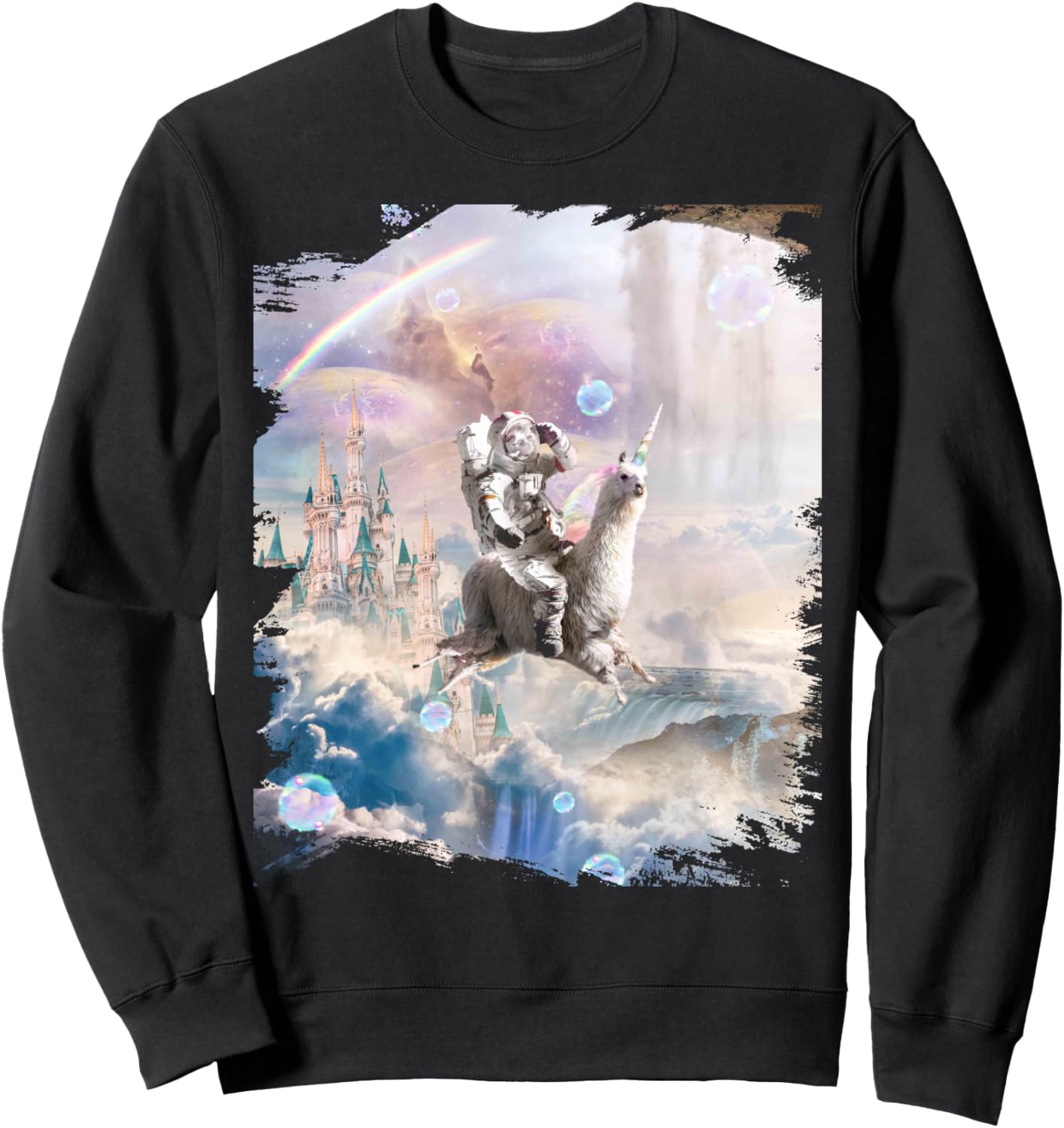 Толстовка с изображением астронавта галактики, ленивца, едущего верхом на ламе и единороге Random Galaxy, черный
Толстовка с изображением астронавта галактики, ленивца, едущего верхом на ламе и единороге Random Galaxy, черный