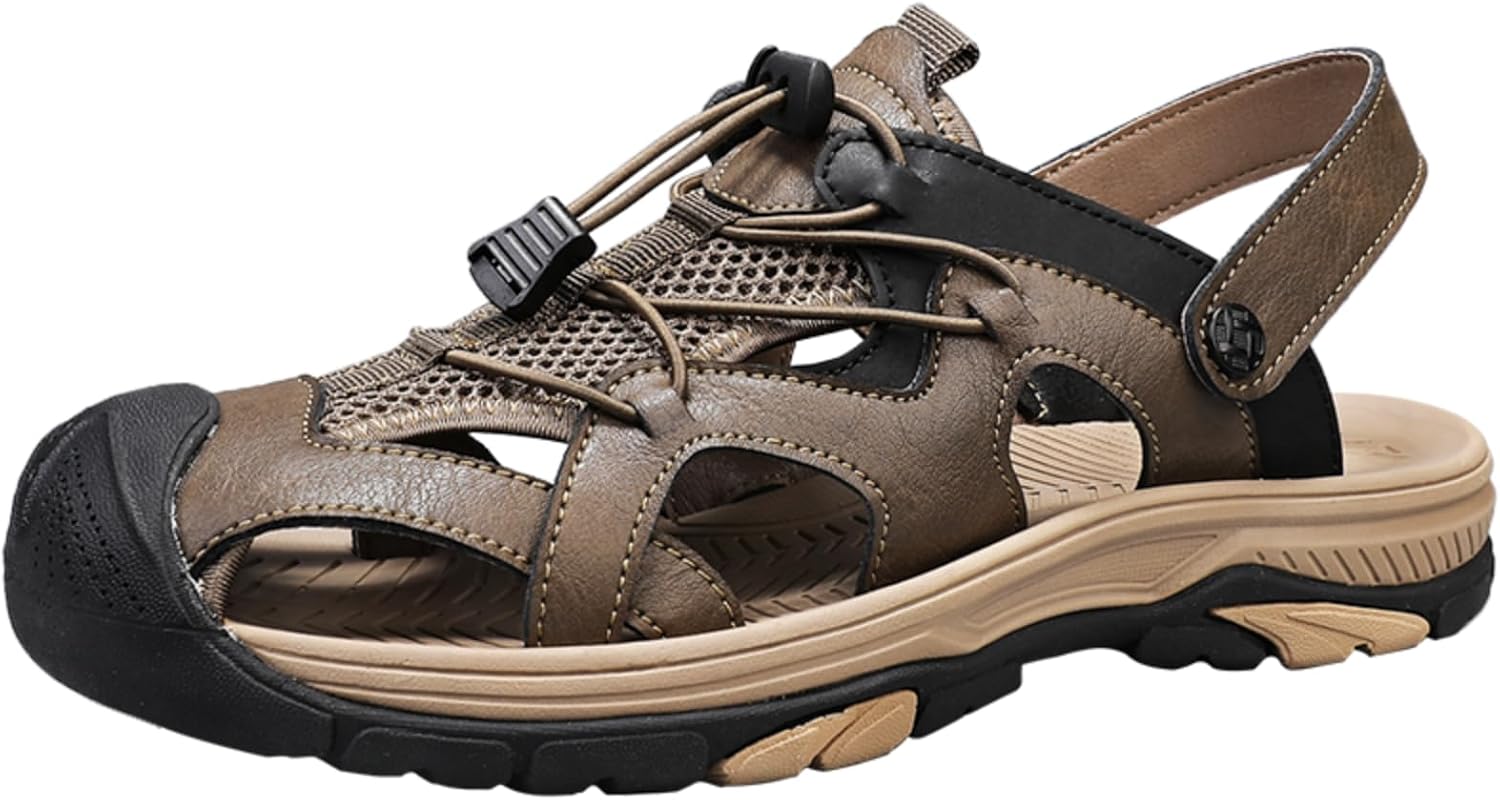 Мужские спортивные сандалии для альпинизма, летние сетчатые дышащие удобные сандалии, спортивные пляжные сандалии Ucilxi, коричневый
Мужские спортивные сандалии для альпинизма, летние сетчатые дышащие удобные сандалии, спортивные пляжные сандалии Ucilxi, коричневый