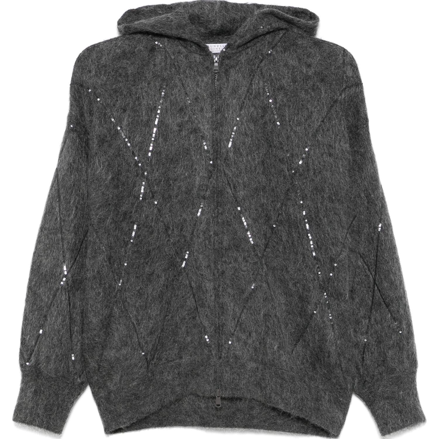Худи с пайетками Brunello Cucinelli, серый
Худи с пайетками Brunello Cucinelli, серый