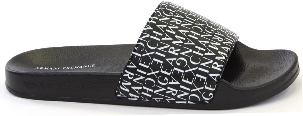 Мужские шлепанцы с логотипом Armani Exchange, черный
Мужские шлепанцы с логотипом Armani Exchange, черный