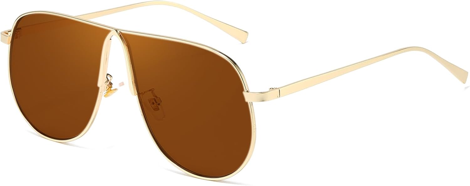 Солнцезащитные очки-авиаторы SODQW большого размера для женщин и мужчин, модные, золотистого цвета, металлические, для рыбалки и вождения, с защитой от УФ-излучения, A04- Gold/Brown
Солнцезащитные очки-авиаторы SODQW большого размера для женщин и мужчин, модные, золотистого цвета, металлические, для рыбалки и вождения, с защитой от УФ-излучения, A04- Gold/Brown