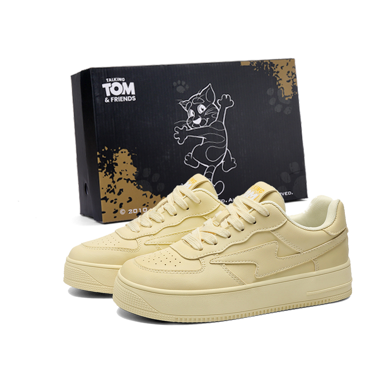TALKING TOM Скользоустойчивые унисекс скейтерские кеды Low-Top Custard, цвет Custard 
TALKING TOM Скользоустойчивые унисекс скейтерские кеды Low-Top Custard, цвет Custard