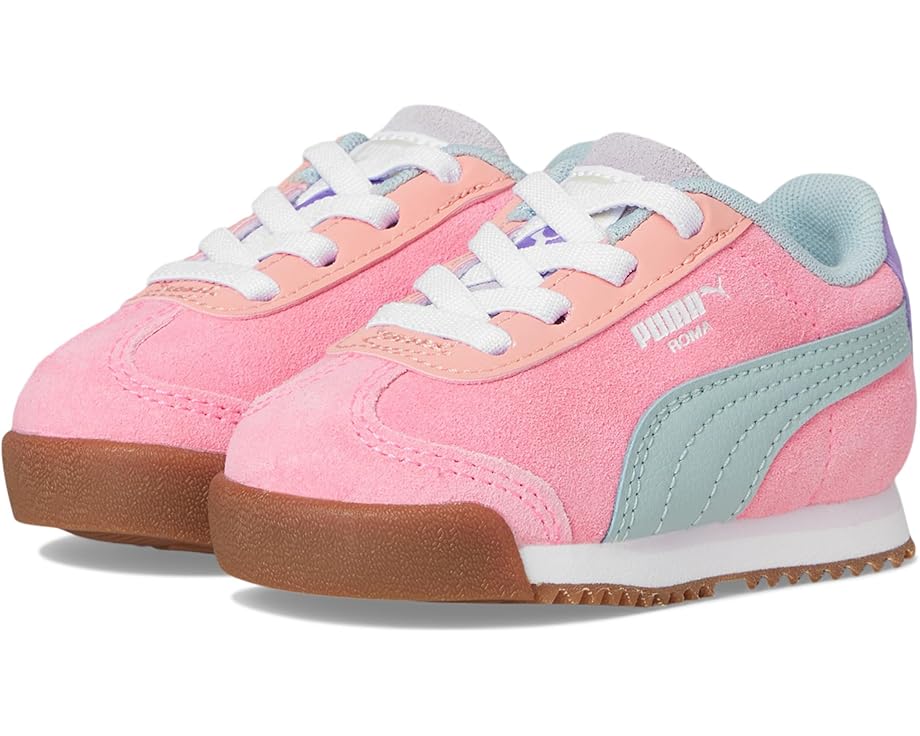 Кроссовки PUMA Kids Roma, цвет Sun Struck/Modern Mint/Lavender Alert 
Кроссовки PUMA Kids Roma, цвет Sun Struck/Modern Mint/Lavender Alert