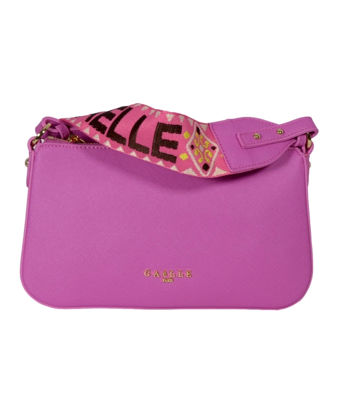 Миниатюрная сумка через плечо с металлическим логотипом и жаккардовым ремешком цвета фуксии. Gaã«Lle Paris, фиолетовый
Миниатюрная сумка через плечо с металлическим логотипом и жаккардовым ремешком цвета фуксии. Gaã«Lle Paris, фиолетовый