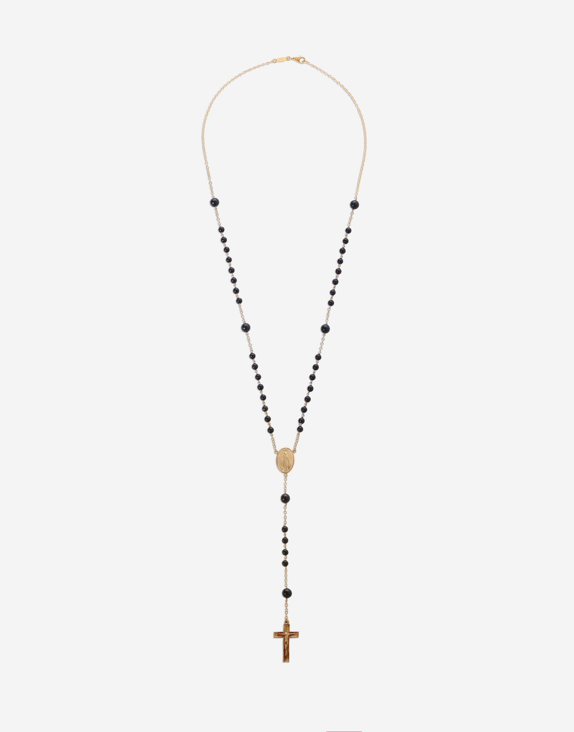 Ожерелье-розарий sicily желтое золото 18 карат и черные жадеиты Dolce & Gabbana, золото/черный
Ожерелье-розарий sicily желтое золото 18 карат и черные жадеиты Dolce & Gabbana, золото/черный