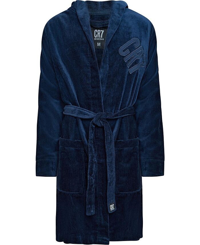 Мужской хлопковый халат современного кроя CR7, синий
Мужской хлопковый халат современного кроя CR7, синий