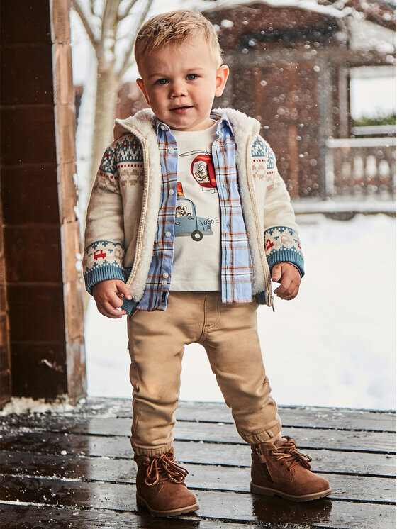 Тканевые брюки стандартного кроя Mayoral, бежевый 
Тканевые брюки стандартного кроя Mayoral, бежевый