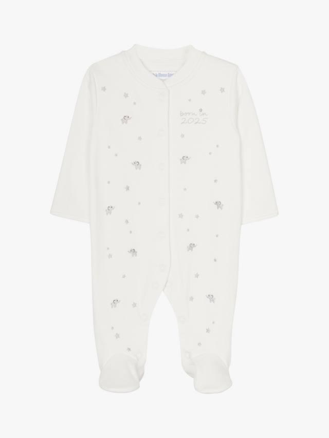 Детский хлопковый комбинезон с вышивкой из хлопка JoJo Maman Bébé, белый
Детский хлопковый комбинезон с вышивкой из хлопка JoJo Maman Bébé, белый