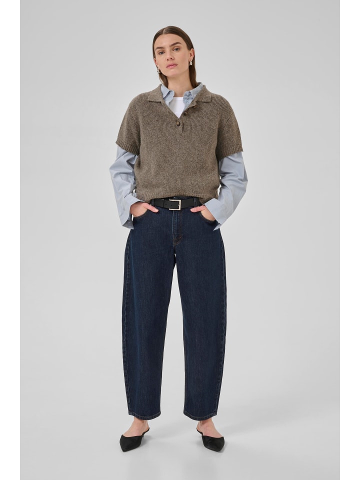 My Essential Wardrobe Вязаный свитер PalomaMW стандартного кроя, коричневый меланж
My Essential Wardrobe Вязаный свитер PalomaMW стандартного кроя, коричневый меланж