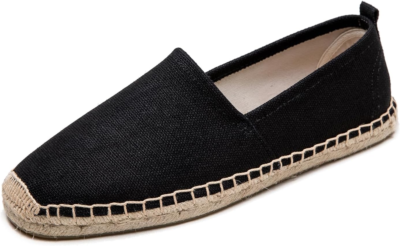 Мужские плоские эспадрильи- мужские кроссовки, повседневные удобные льняные туфли, веганские брезентовые туфли, мужские плоские туфли, не скользящая подошва, подходящая для лета, весны, осени, любого сценария Eobzunu, черный
Мужские плоские эспадрильи- мужские кроссовки, повседневные удобные льняные туфли, веганские брезентовые туфли, мужские плоские туфли, не скользящая подошва, подходящая для лета, весны, осени, любого сценария Eobzunu, черный