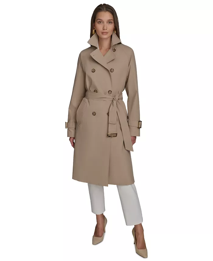 Женский двубортный тренчкот Donna Karan New York, коричневый/бежевый
Женский двубортный тренчкот Donna Karan New York, коричневый/бежевый