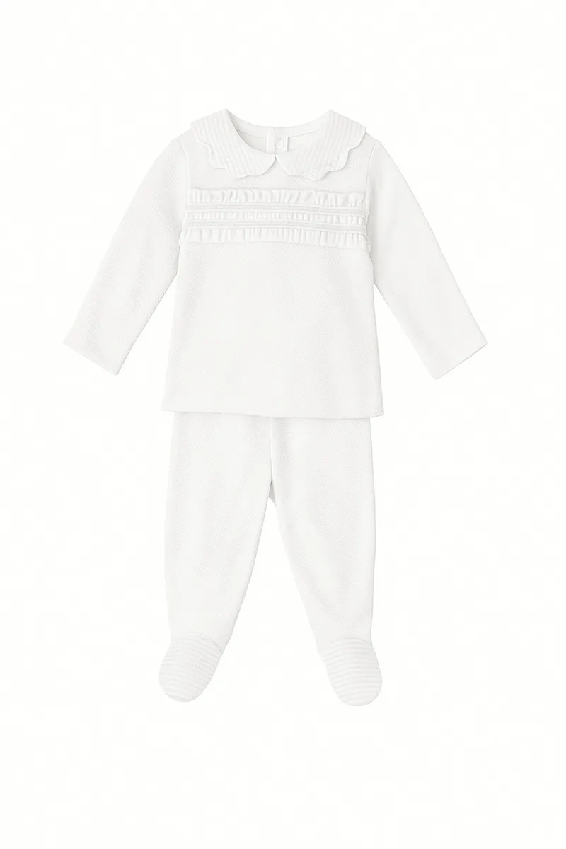 Детский комплект из джерси и лосин Babidú, белый
Детский комплект из джерси и лосин Babidú, белый