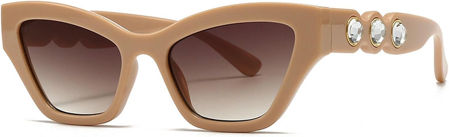 Солнцезащитные очки со стразами для женщин, многоугольные очки «кошачий глаз», декоративные очки с бриллиантами для костюмированной вечеринки или выпускного бала mincl, Beige Tea
Солнцезащитные очки со стразами для женщин, многоугольные очки «кошачий глаз», декоративные очки с бриллиантами для костюмированной вечеринки или выпускного бала mincl, Beige Tea