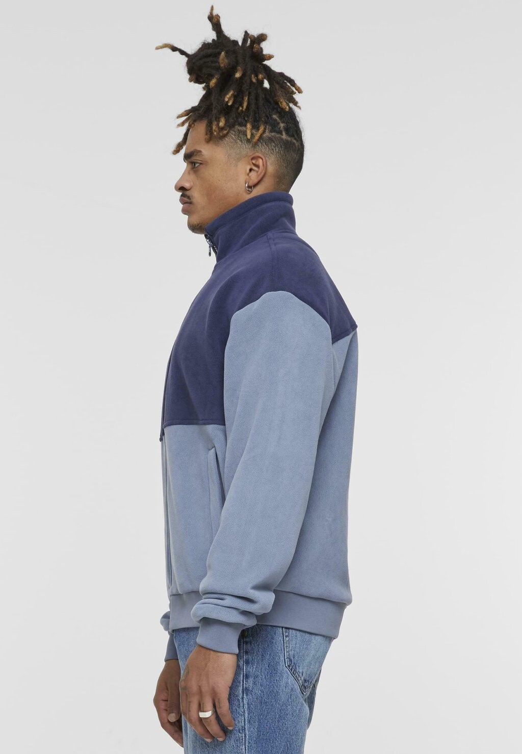 Флисовая куртка Urban Classics, синий 
Флисовая куртка Urban Classics, синий