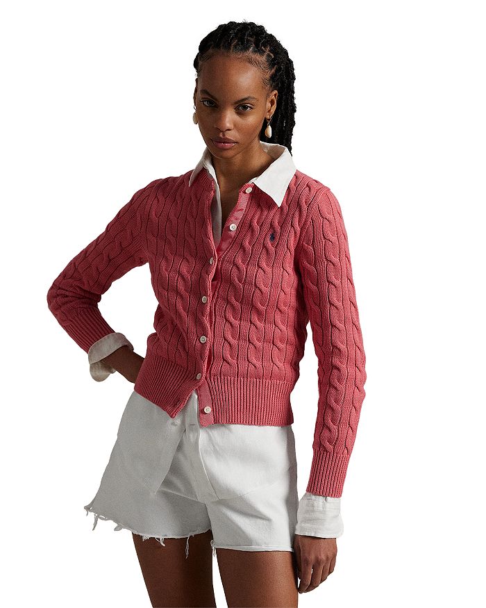 Кардиган из хлопка с вязкой "косичка" и круглым вырезом Ralph Lauren, красный
Кардиган из хлопка с вязкой "косичка" и круглым вырезом Ralph Lauren, красный