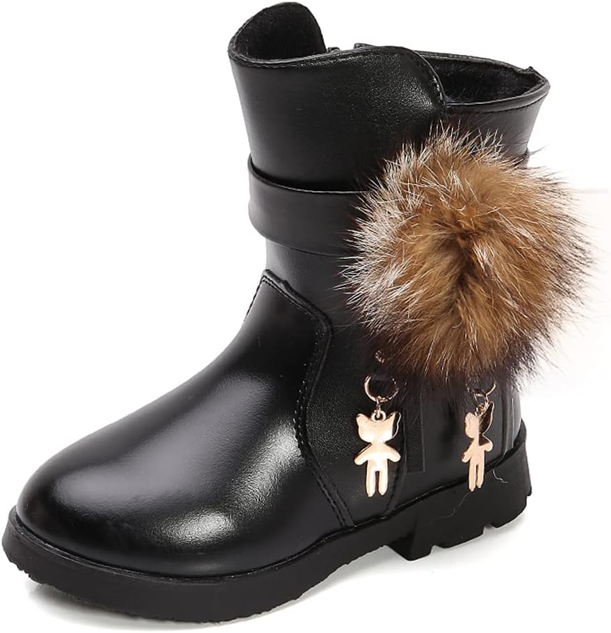 Водонепроницаемые ботинки на щиколотку для девочек QINGCOMFACAI с боковой молнией и меховой подкладкой, зимние снежные ботинки (для малышей/младших детей/старших детей), Black
Водонепроницаемые ботинки на щиколотку для девочек QINGCOMFACAI с боковой молнией и меховой подкладкой, зимние снежные ботинки (для малышей/младших детей/старших детей), Black