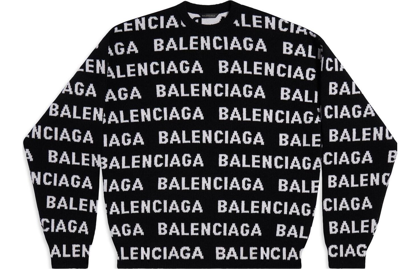 Джемпер мужской Balenciaga Intarsia-knit Logo, черный
Джемпер мужской Balenciaga Intarsia-knit Logo, черный