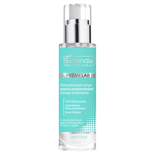 Концентрированная сыворотка для лица против пигментных пятен, 30 мл Bielenda Professional Supremelab
Концентрированная сыворотка для лица против пигментных пятен, 30 мл Bielenda Professional Supremelab