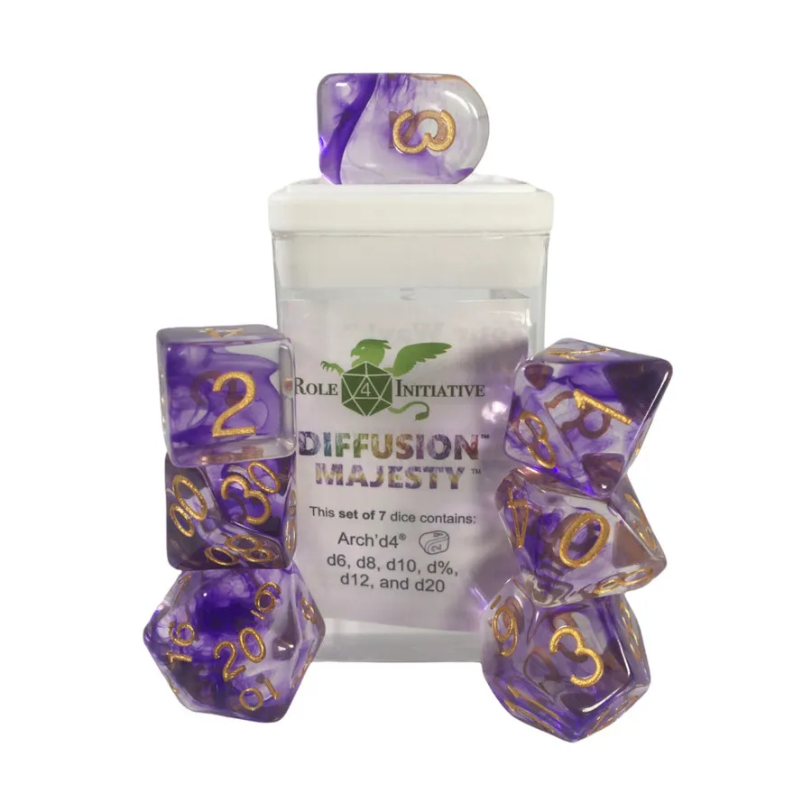 Многогранные игральные кости — Величество, арка d4 с белыми цифрами (7), Game Dice - Diffusion (Role 4 Initiative)
Многогранные игральные кости — Величество, арка d4 с белыми цифрами (7), Game Dice - Diffusion (Role 4 Initiative)
