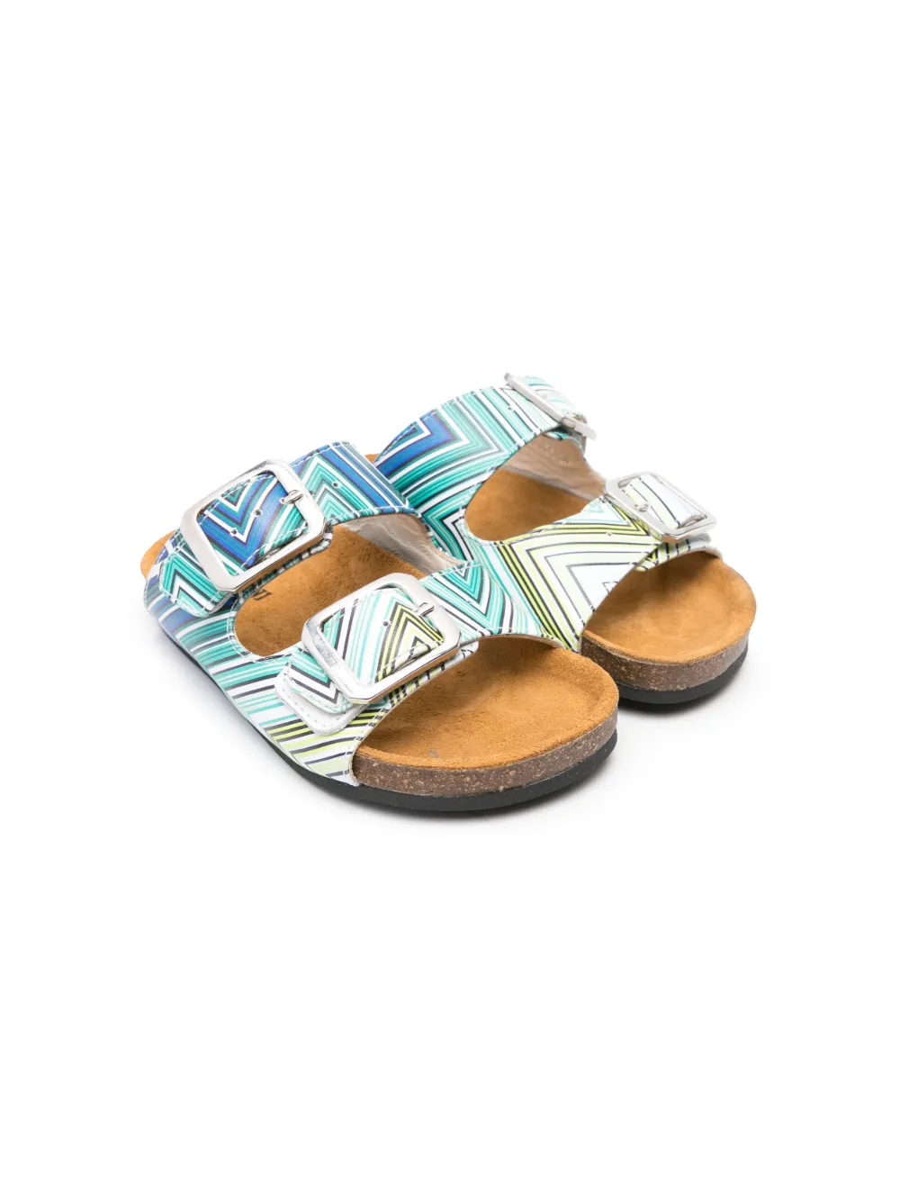 Сандалии с узором зигзаг Missoni Kids, зеленый
Сандалии с узором зигзаг Missoni Kids, зеленый
