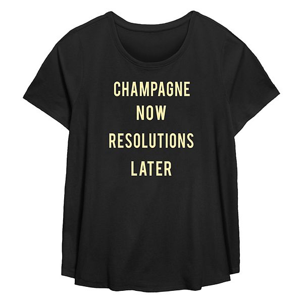 Футболка Plus size с принтом "Champagne now resolutions later" Unbranded
Футболка Plus size с принтом "Champagne now resolutions later" Unbranded